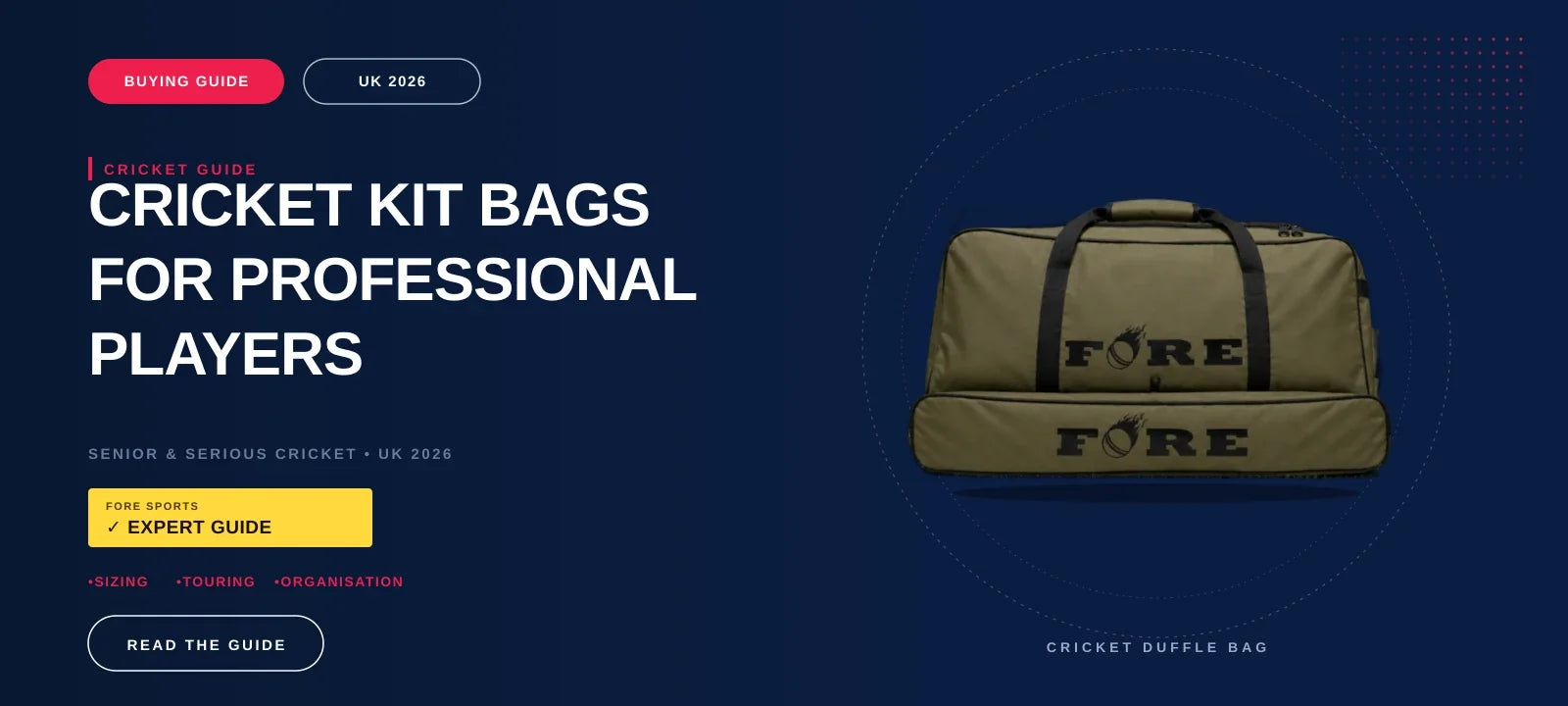 Cricket Kit Bags for Professional and Serious Senior Players: A UK Buyer's Guide