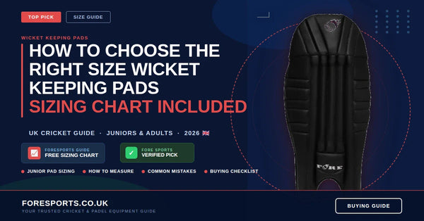 How To Choose The Right Size Wicket Keeping Pads | Sizing Chart ...