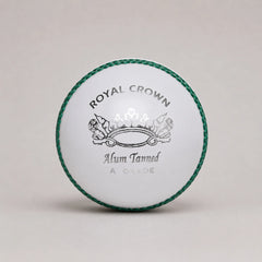 Alum Tanned Royal Crown - 5 LAYER White Cricket Ball