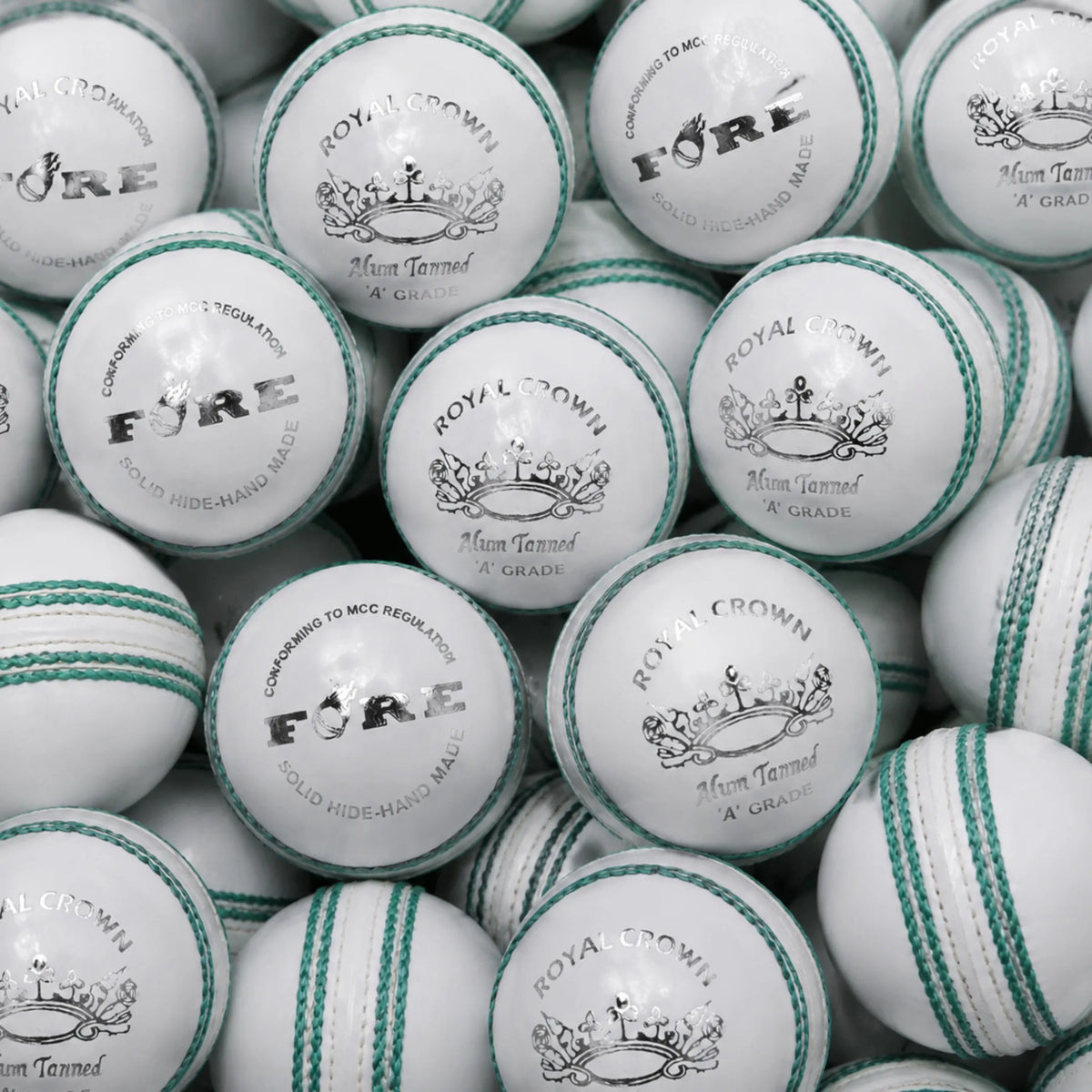 Alum Tanned Royal Crown - 5 LAYER White Cricket Ball