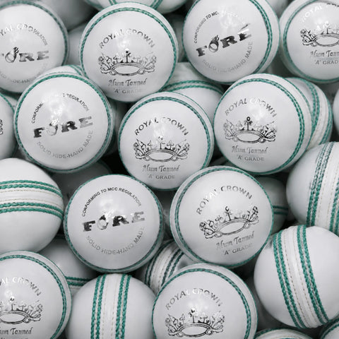 Alum Tanned Royal Crown - 5 LAYER White Cricket Ball