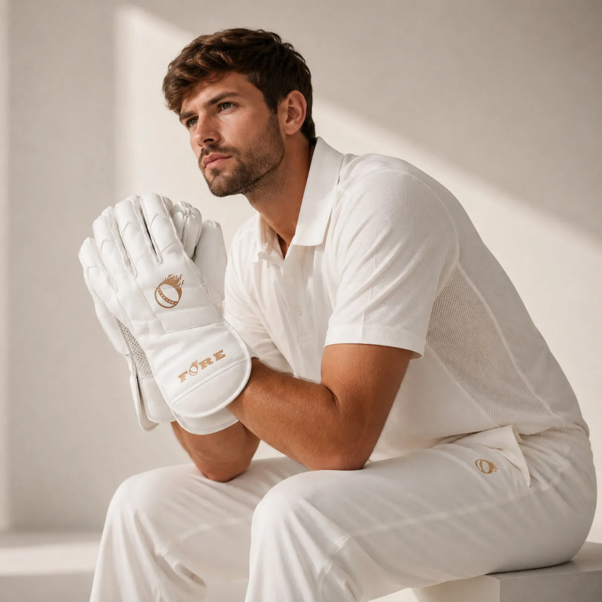 Cricket Keeping Gloves (White)