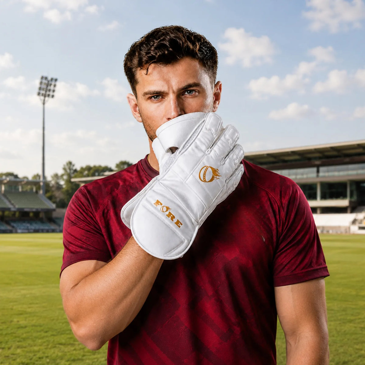 Cricket Keeping Gloves (White)