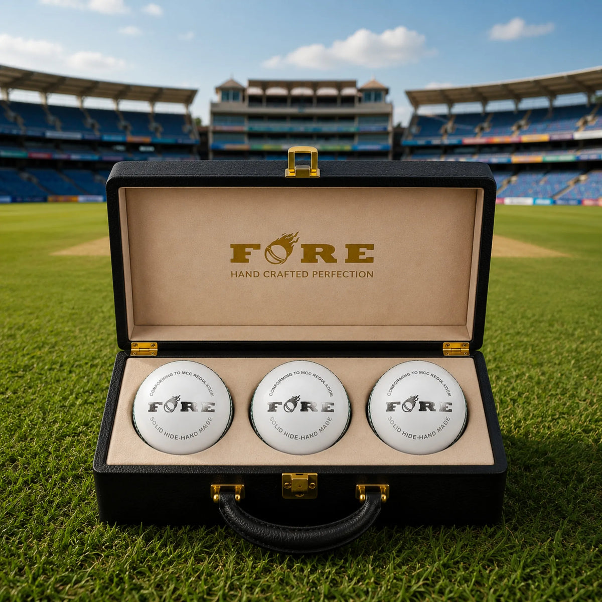 Alum Tanned Royal Crown - 5 LAYER White Cricket Ball