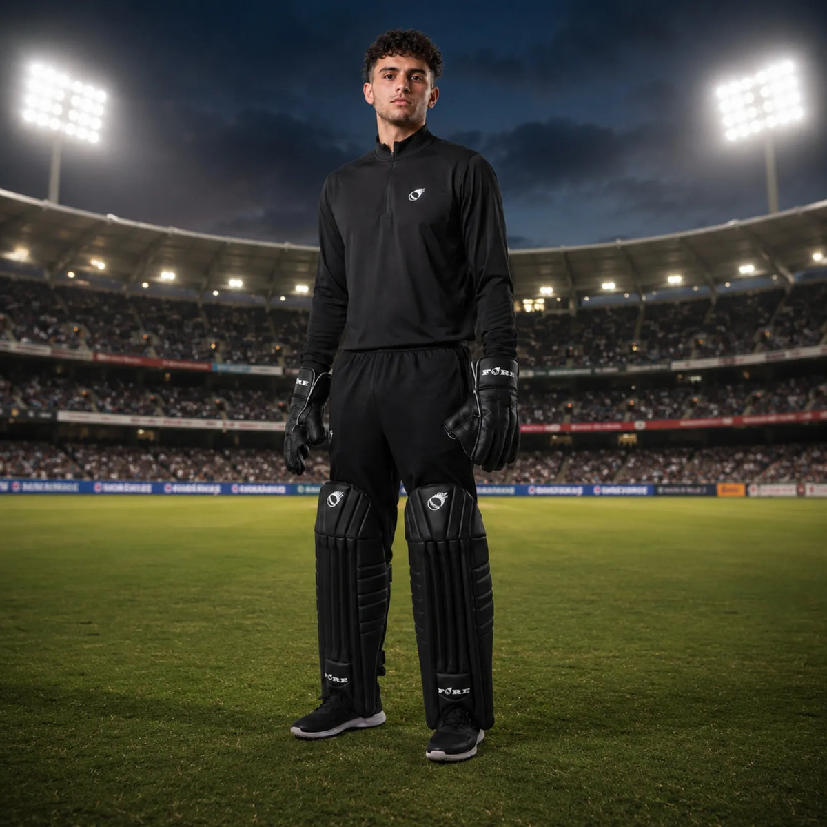 Cricket Keeping Pad (Black)