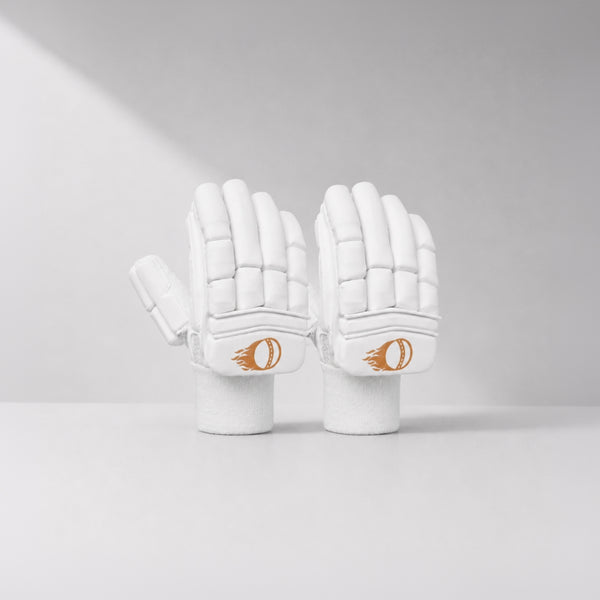Junior Batting Gloves (White)