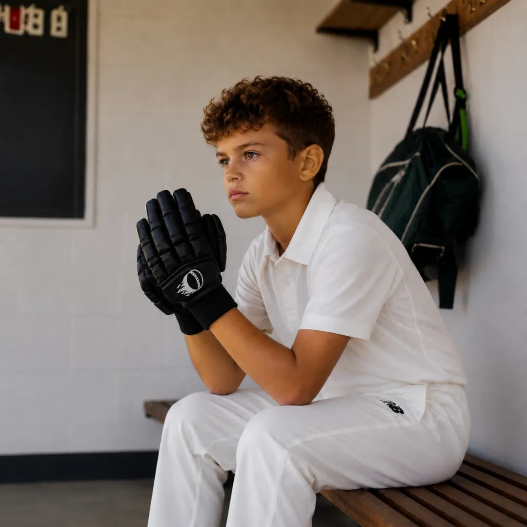 Junior Batting Gloves (Black )