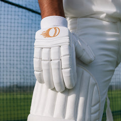 Junior Batting Gloves (White)