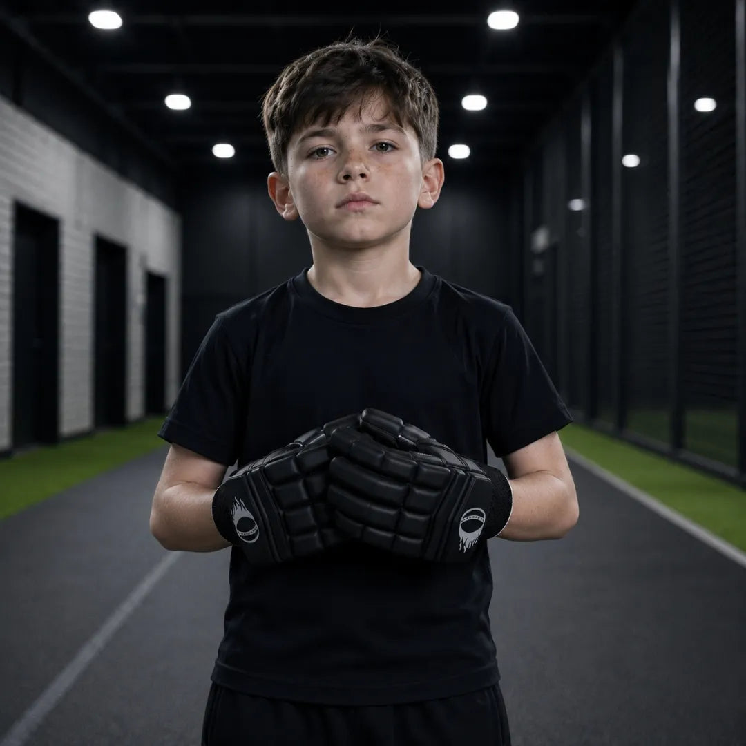 Junior Batting Gloves (Black )