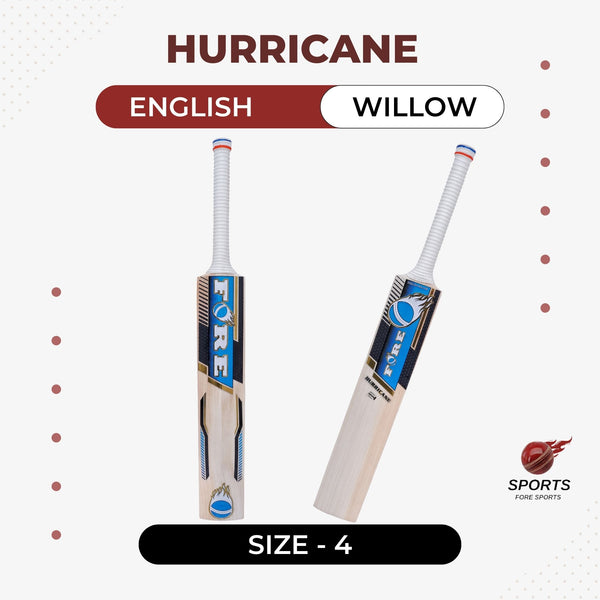 Hurricane English Willow Cricket Bat (Size 4)