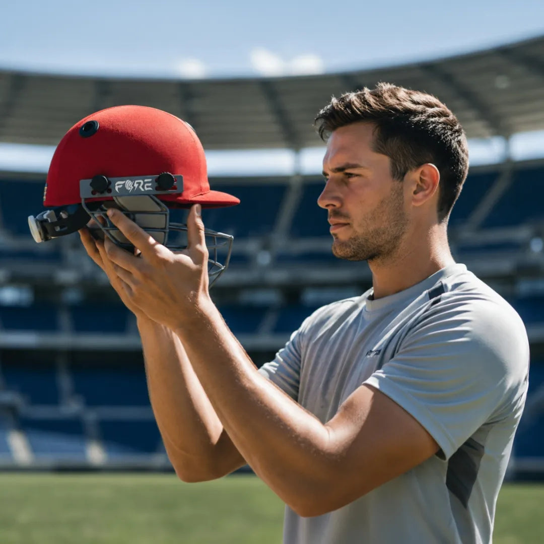 Cricket Helmet (Red)