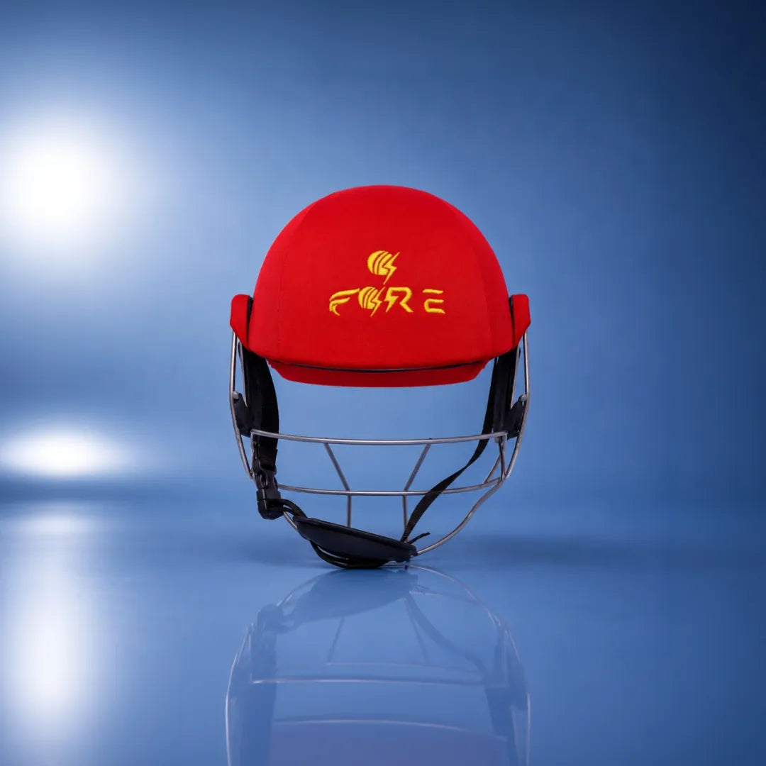 High-Performance Cricket Helmet (Red)