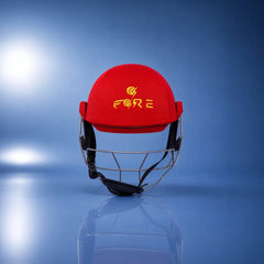 High-Performance Cricket Helmet (Red)