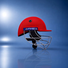 High-Performance Cricket Helmet (Red)
