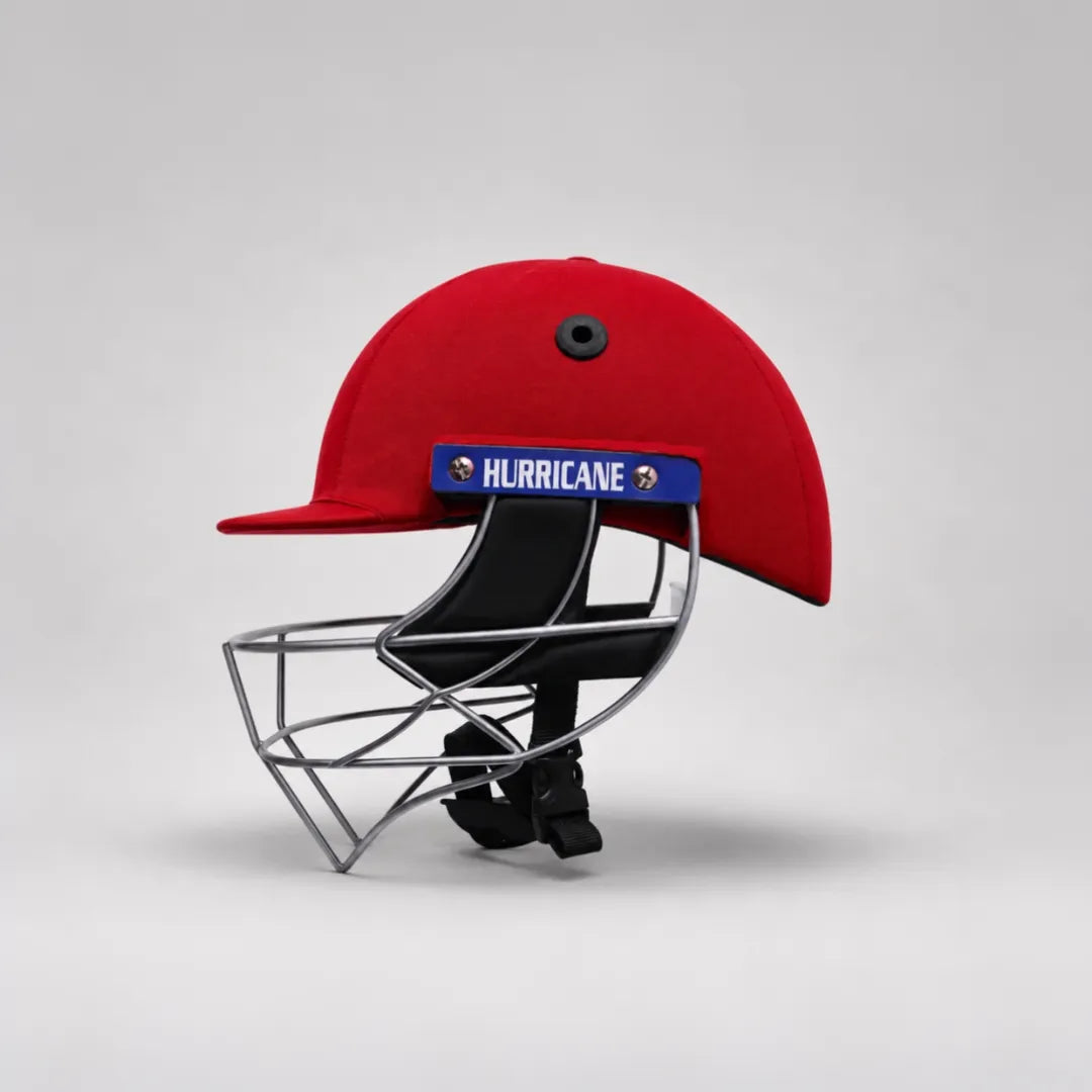 High-Performance Cricket Helmet (Red)